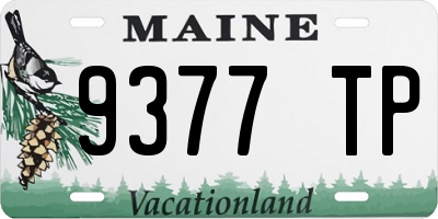 ME license plate 9377TP