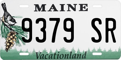 ME license plate 9379SR