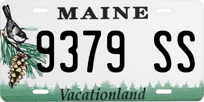 ME license plate 9379SS