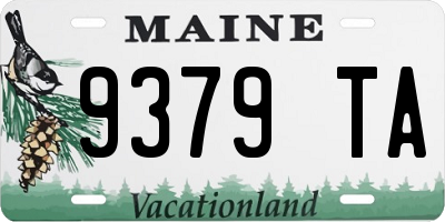 ME license plate 9379TA