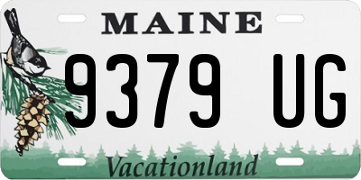 ME license plate 9379UG