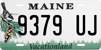 ME license plate 9379UJ