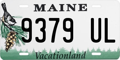 ME license plate 9379UL