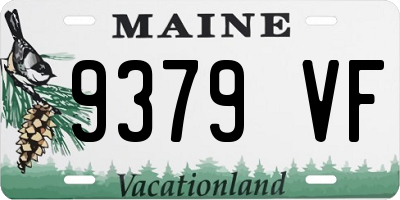 ME license plate 9379VF