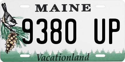 ME license plate 9380UP