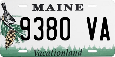 ME license plate 9380VA
