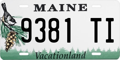 ME license plate 9381TI