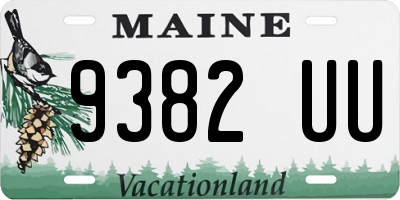 ME license plate 9382UU