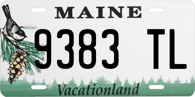 ME license plate 9383TL