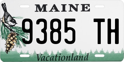 ME license plate 9385TH