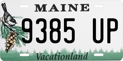 ME license plate 9385UP