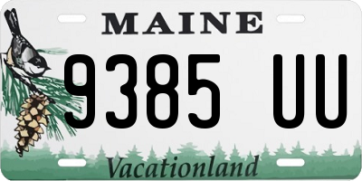 ME license plate 9385UU