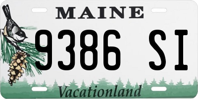 ME license plate 9386SI