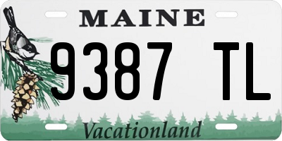 ME license plate 9387TL