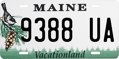 ME license plate 9388UA