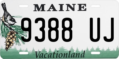 ME license plate 9388UJ