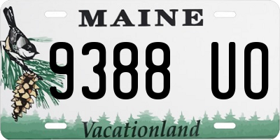 ME license plate 9388UO