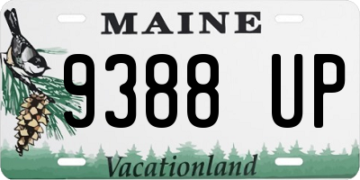 ME license plate 9388UP