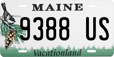 ME license plate 9388US
