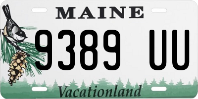 ME license plate 9389UU