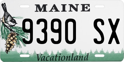 ME license plate 9390SX