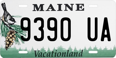 ME license plate 9390UA