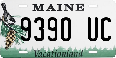 ME license plate 9390UC