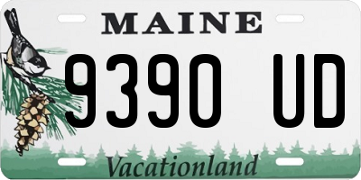 ME license plate 9390UD