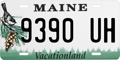 ME license plate 9390UH