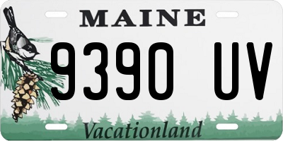 ME license plate 9390UV