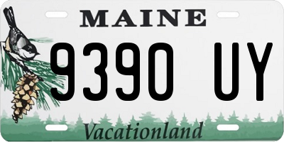 ME license plate 9390UY