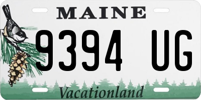 ME license plate 9394UG