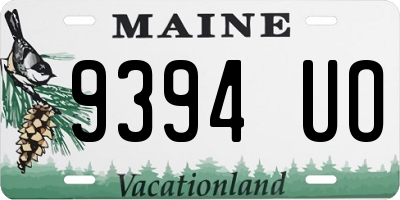 ME license plate 9394UO