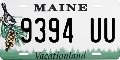 ME license plate 9394UU