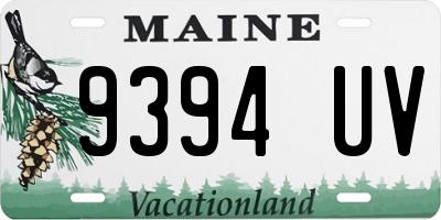 ME license plate 9394UV