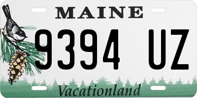 ME license plate 9394UZ