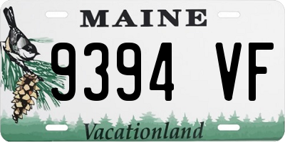 ME license plate 9394VF