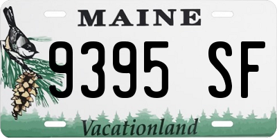 ME license plate 9395SF