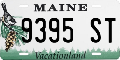 ME license plate 9395ST