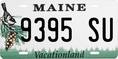 ME license plate 9395SU