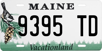 ME license plate 9395TD