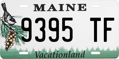 ME license plate 9395TF