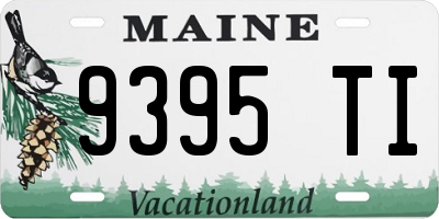 ME license plate 9395TI