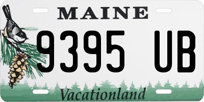 ME license plate 9395UB