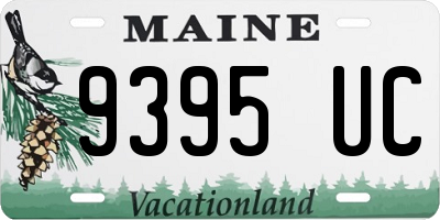 ME license plate 9395UC