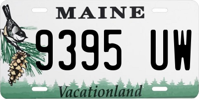 ME license plate 9395UW