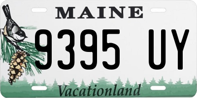 ME license plate 9395UY