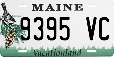 ME license plate 9395VC