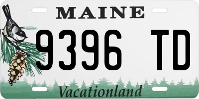 ME license plate 9396TD