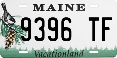 ME license plate 9396TF